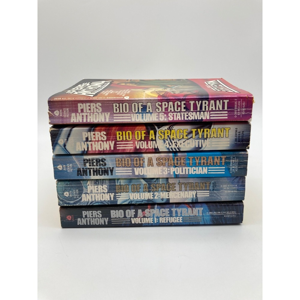 Vintage Piers Anthony Bio of a Space Tyrant Complete Set Vols 1-5 Paperbacks